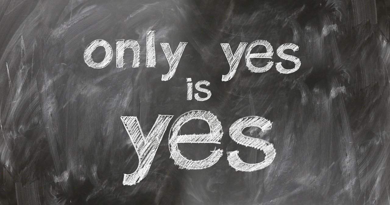 כיתוב באנגלית only yes is yes - בהקשר של הטרדה מינית